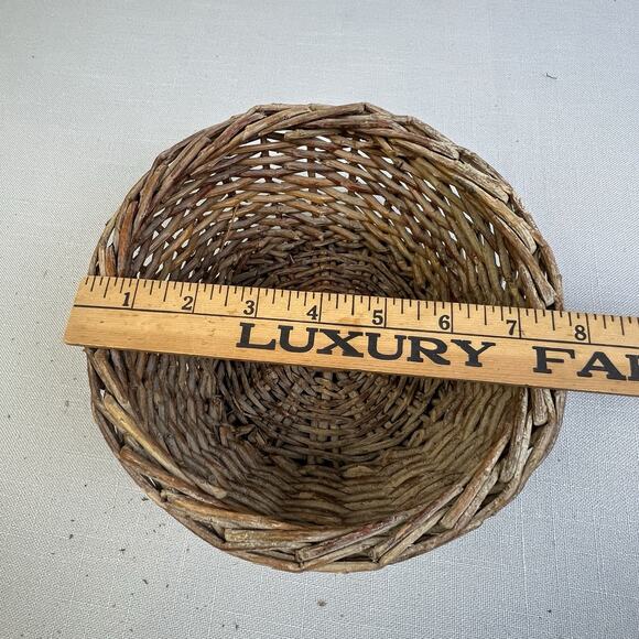 Woven Baskets Home Decor Set Of 3 Rustic Country Decorative Natural Coastal Boho - Picture 7 of 15